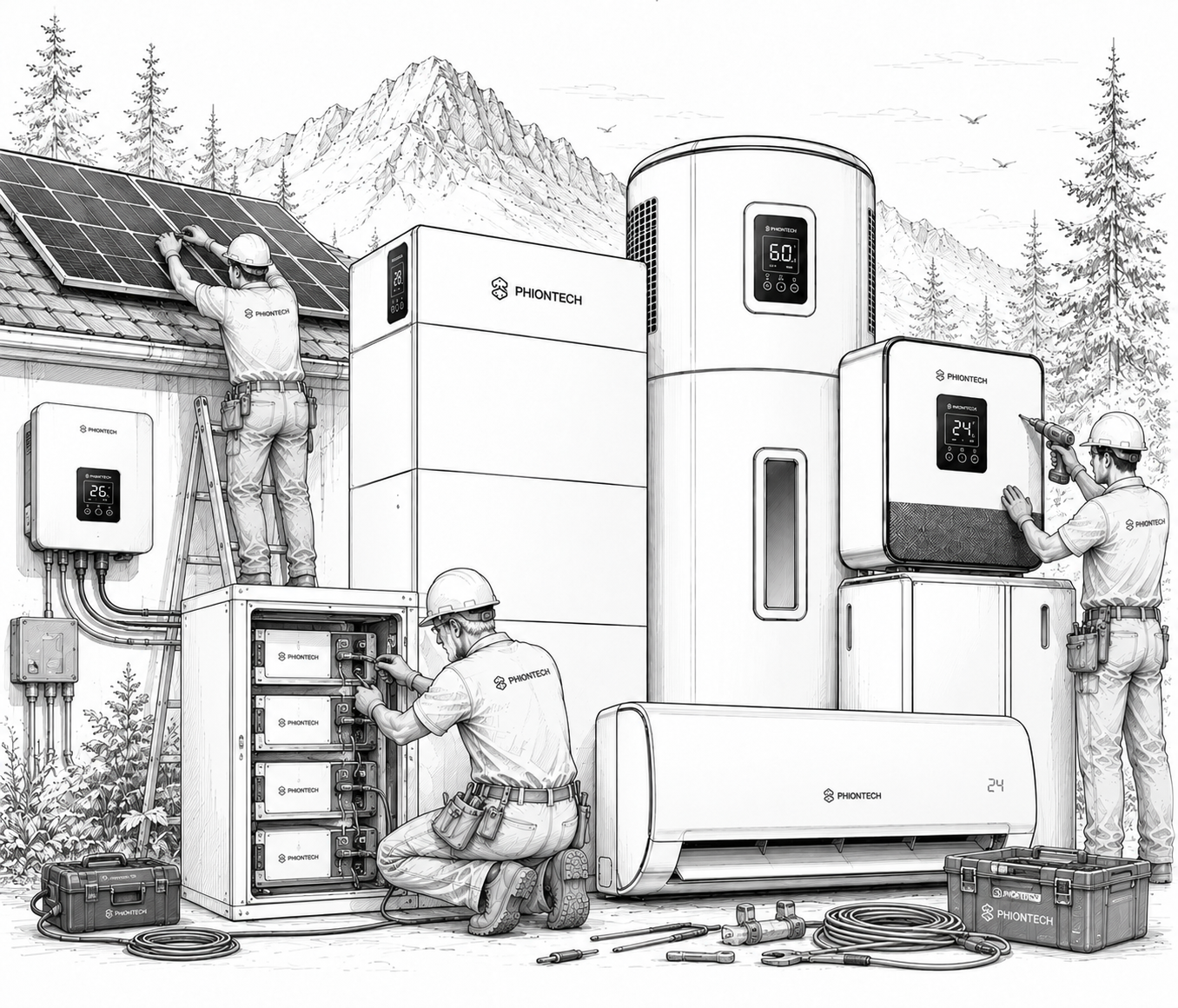 HVAC units illustration