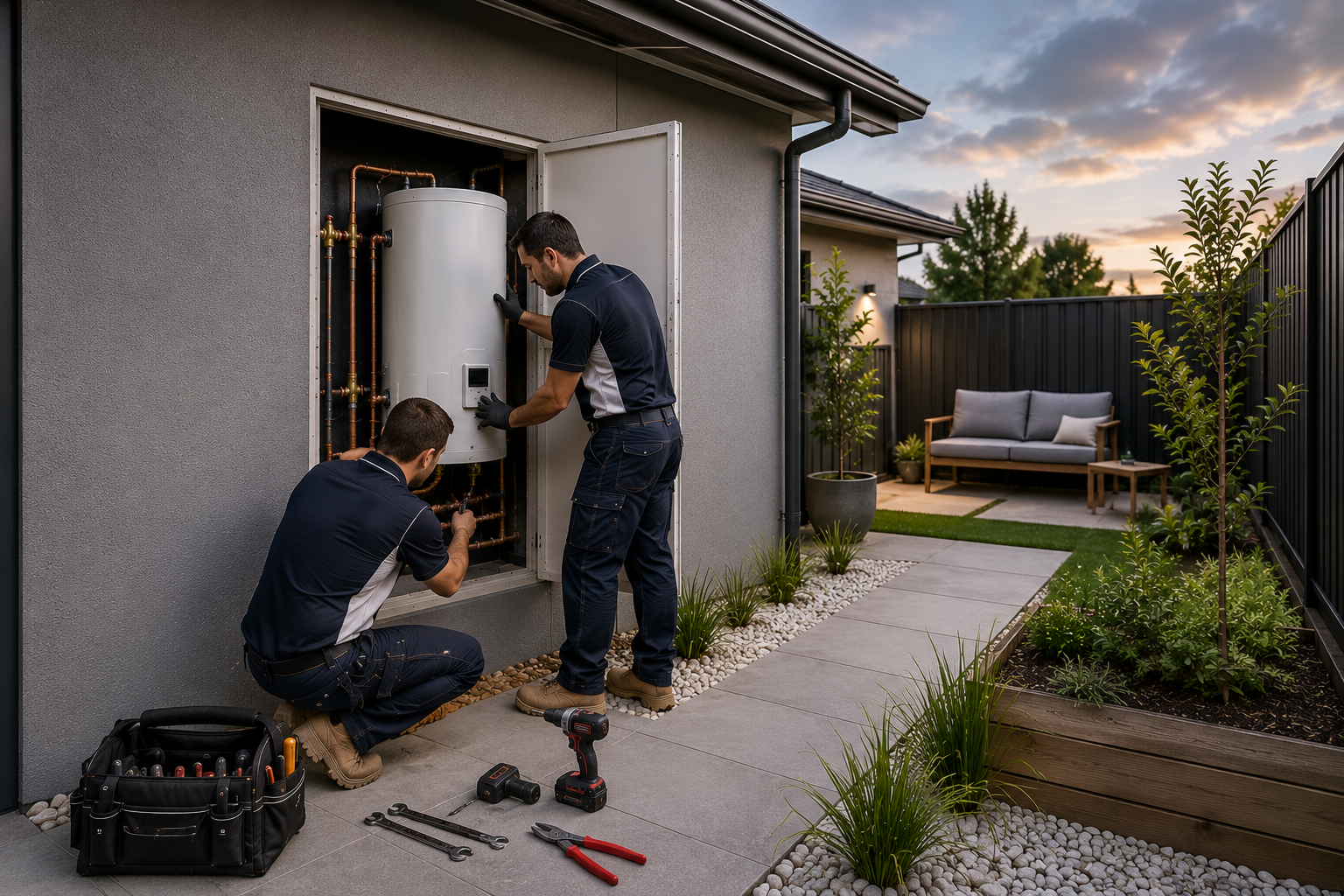 Hot water system installation