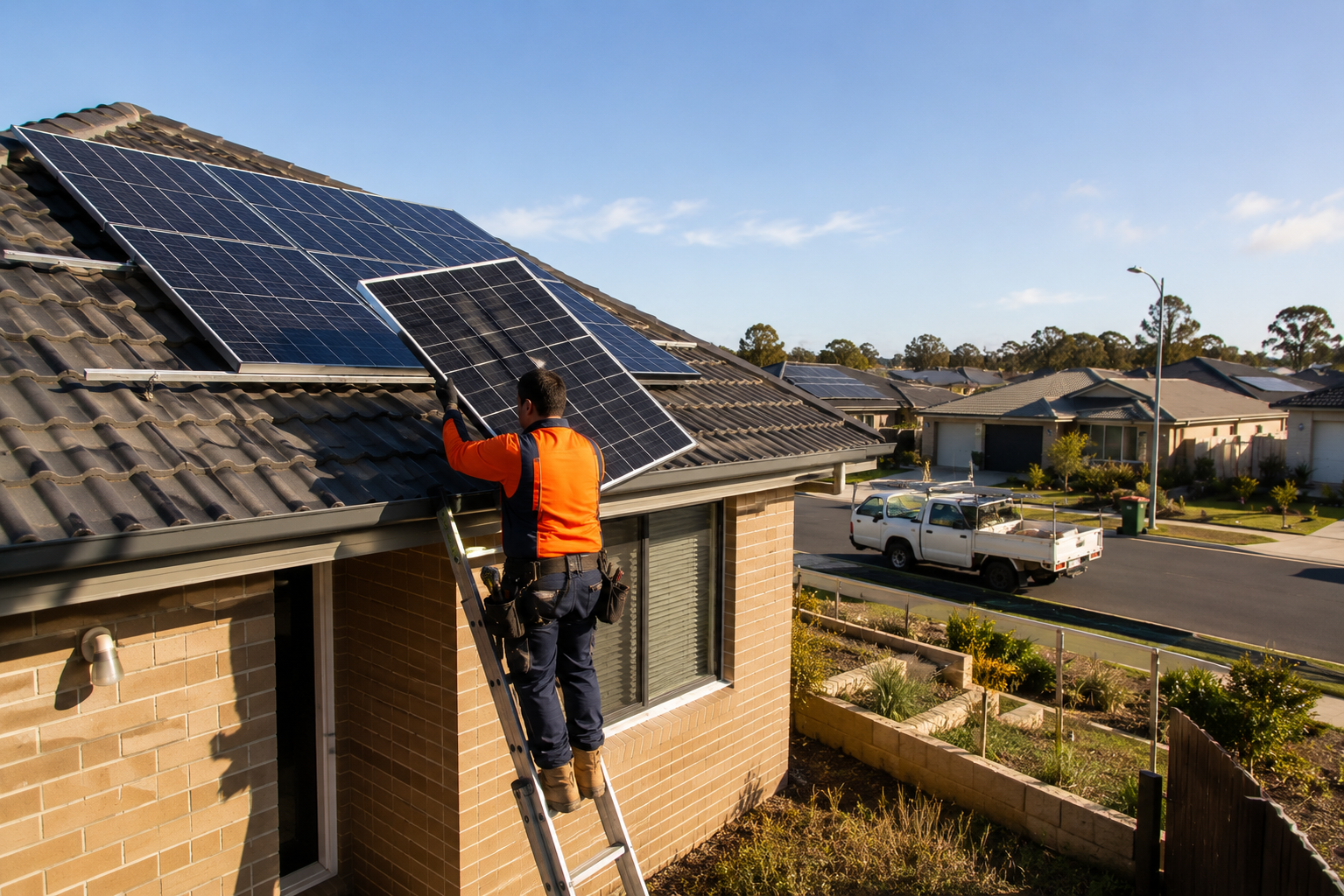 Solar panel installation